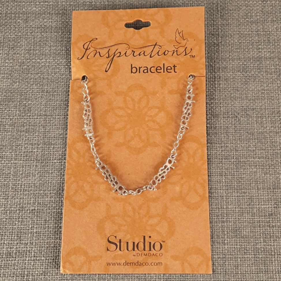 Blessed Silver Metal Bracelet Chain Inspirational Religious Gift Present